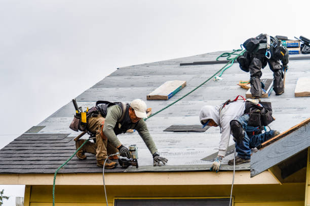 Professional Gutter Installation technician working in North Truro, MA